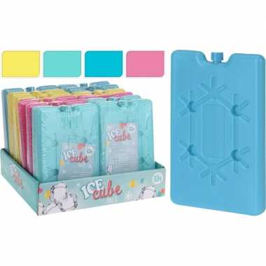 10x koelelementen geel 400 gram 9 x 16 cm