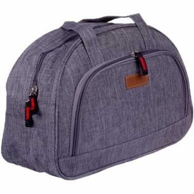 Kleine koeltas voor lunch grijs 32 x 12 x 21 cm 8 liter