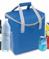 Grote koeltas blauw 32 x 23 x 37 cm 27 liter