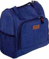 Kleine koeltas voor lunch blauw 25 x 12 x 26 cm 8 liter